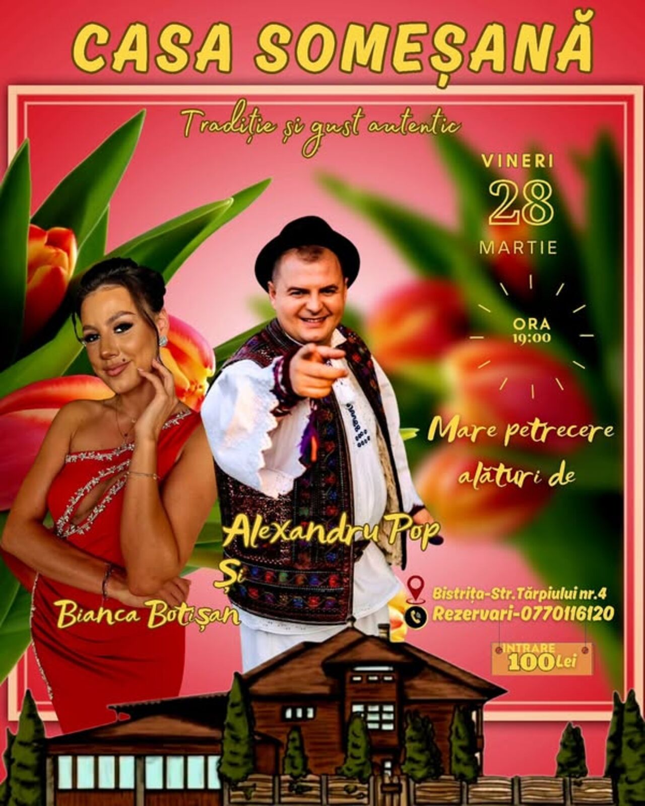 Mare petrecere alaturi de Alexandru Pop și Bianca Botișan