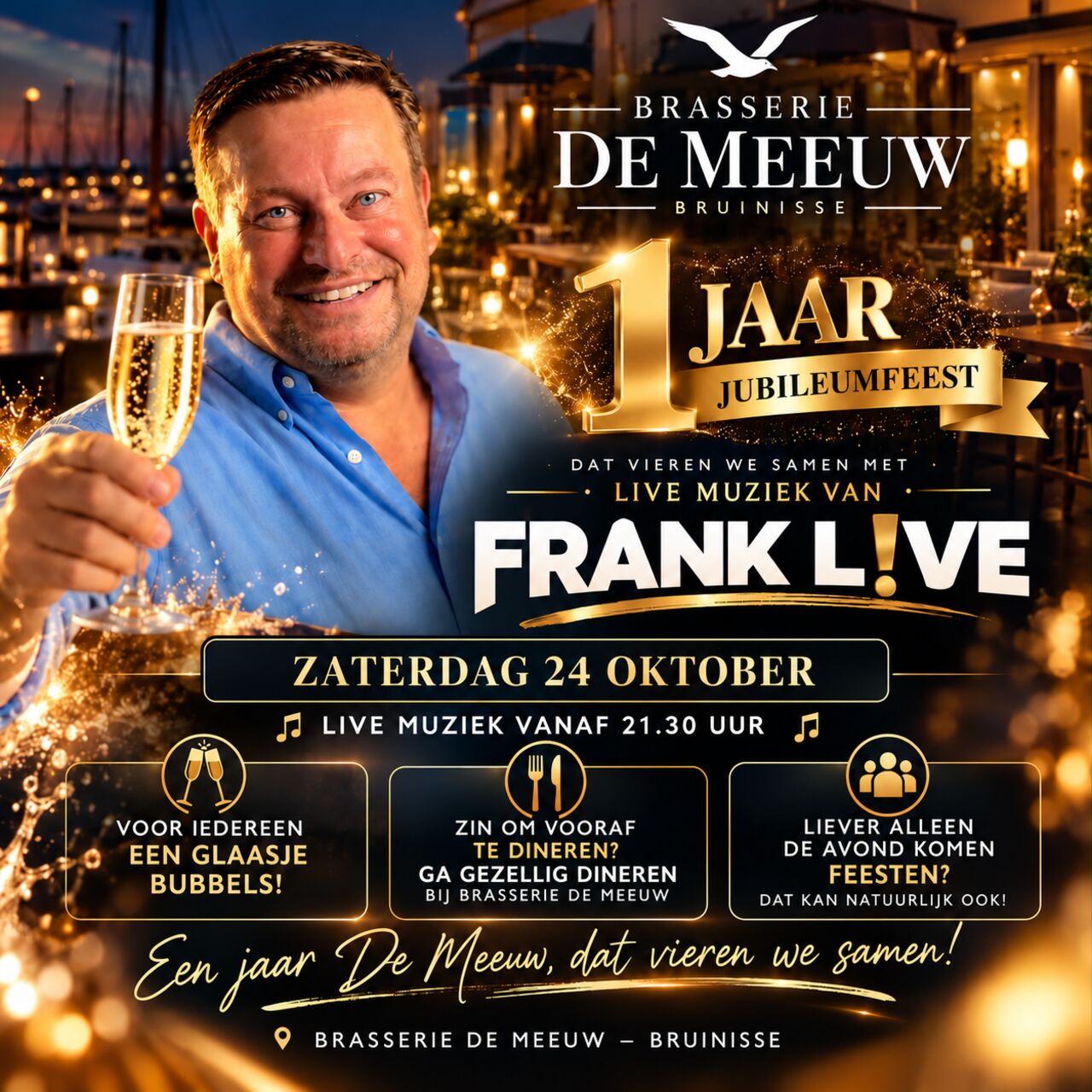 24 oktober 1 jarig jubileumfeest