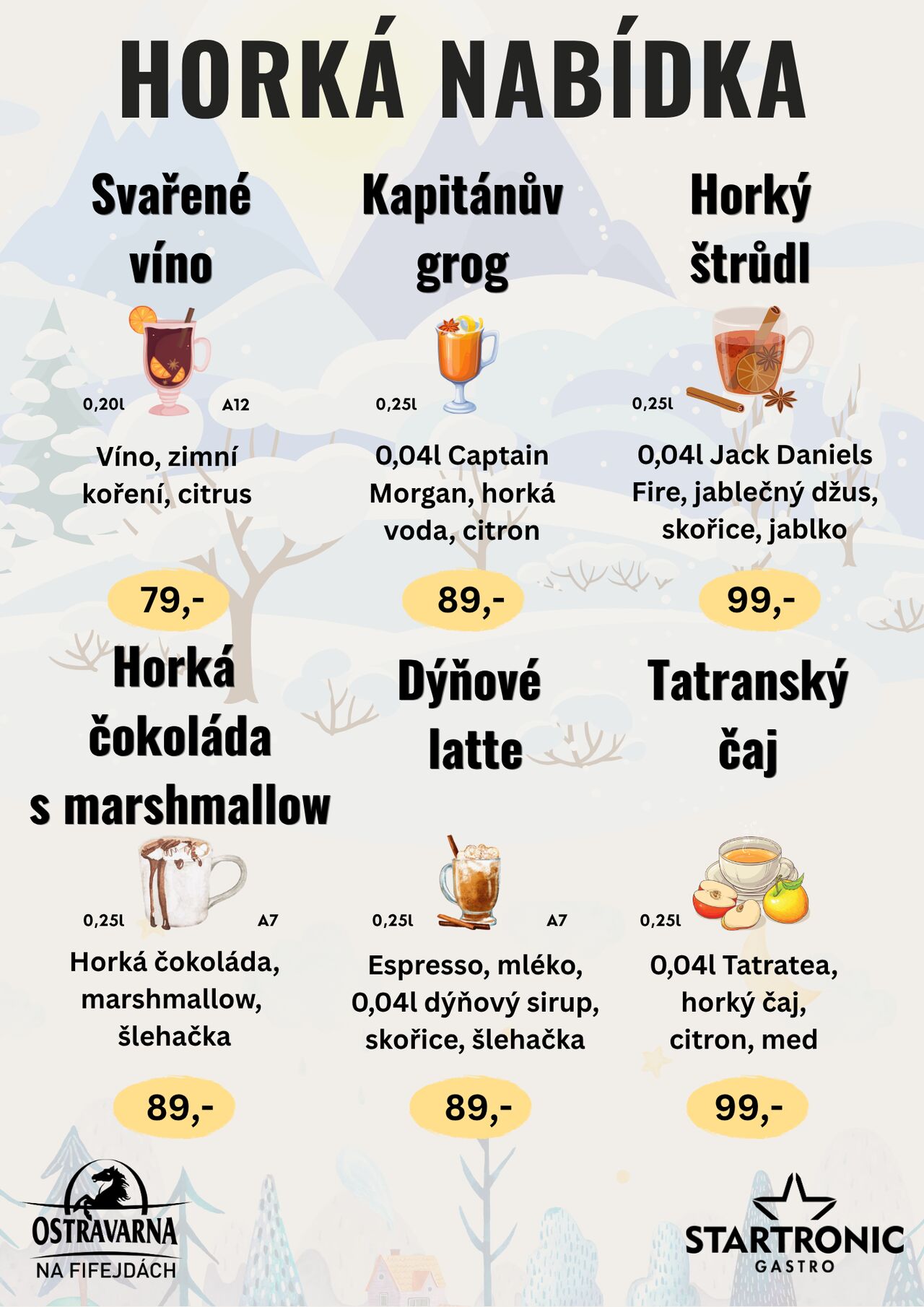 🔥 Zahřej se u nás něčím dobrým! ☕❄️