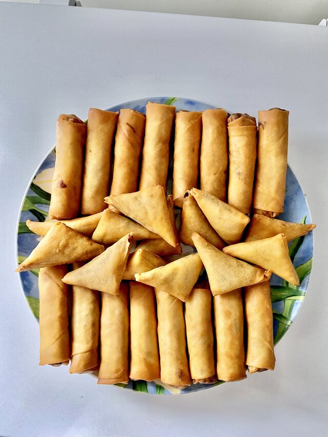 Spring roll et samosa MAISON