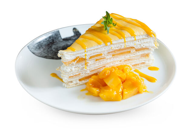 Mile crêpe à la mangue