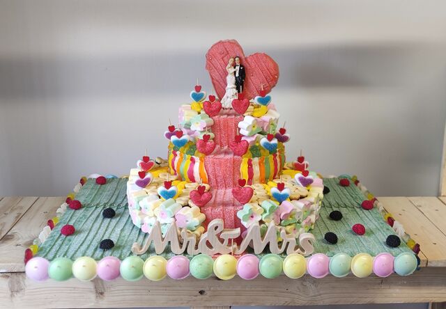 Gâteau de bonbons mariage 