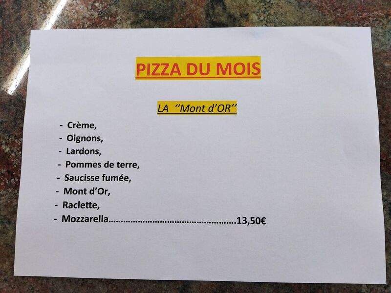 Pizza du mois
