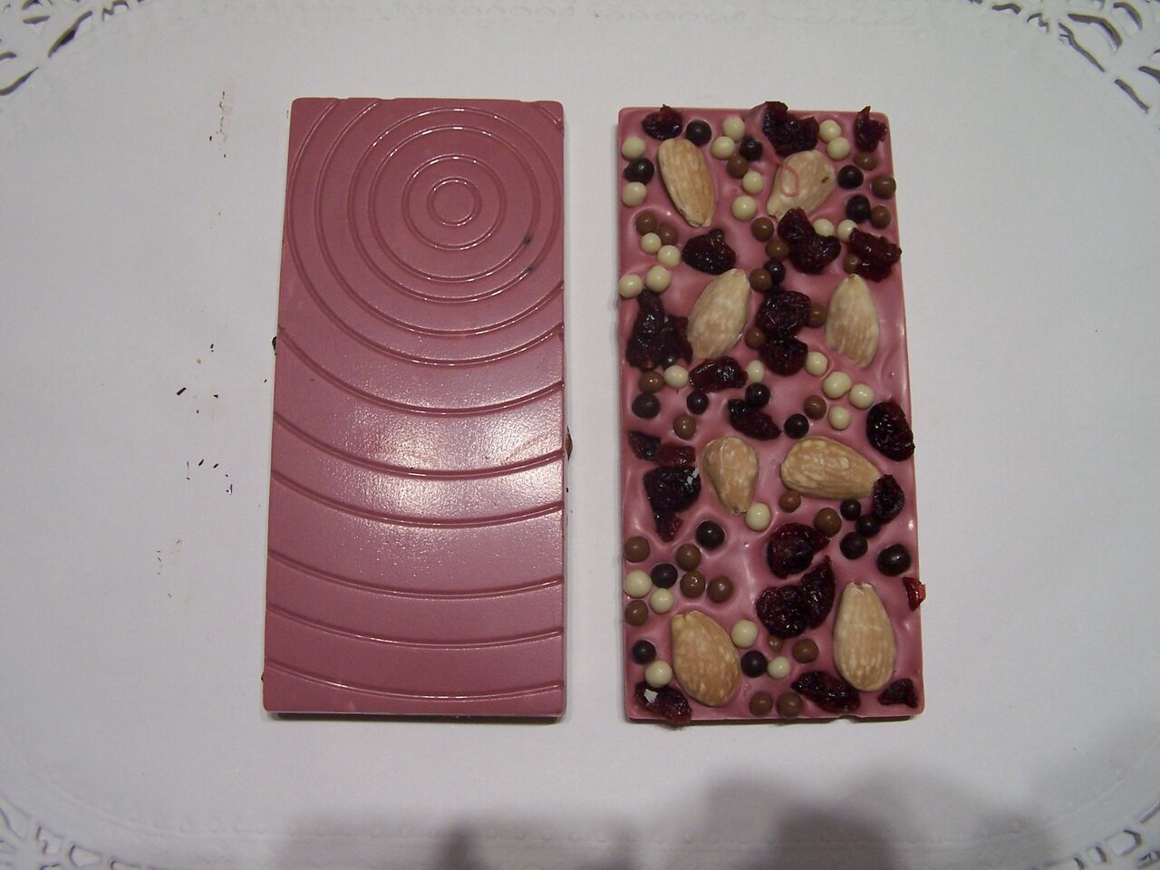 tablette de chocolat Ruby naturellement rose