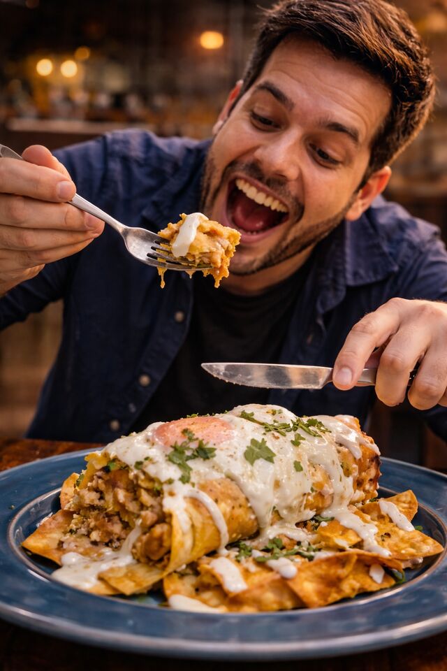 Burritos com Ovo Estrelado 