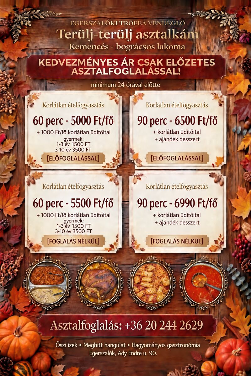 Őszi ajánlataink