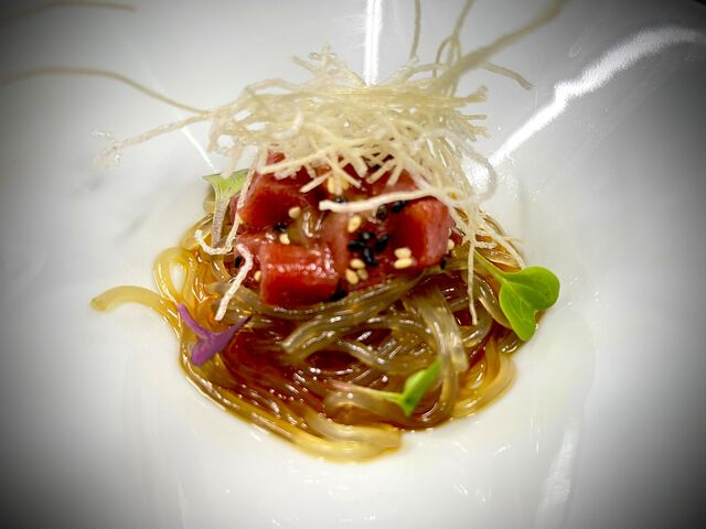 Fideus de primavera amb tonyina