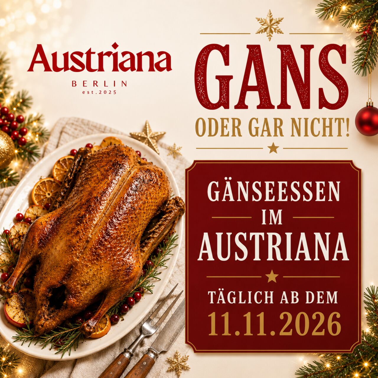 Gans oder gar nicht!