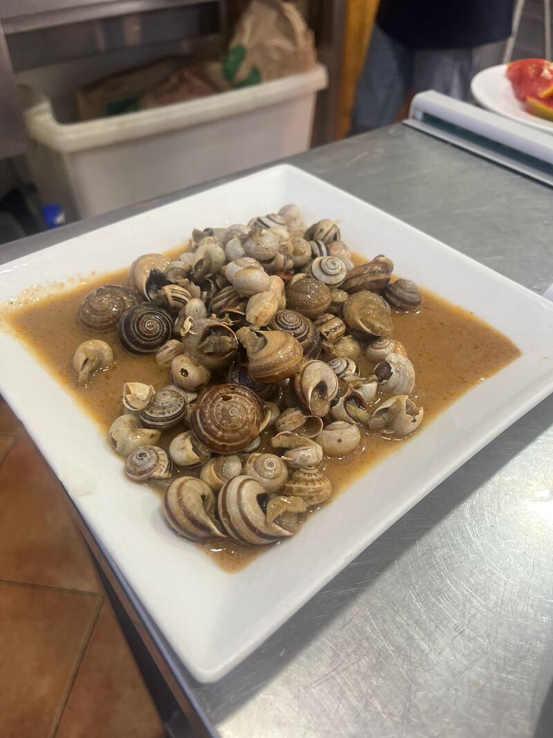 Caracoles en Salsa