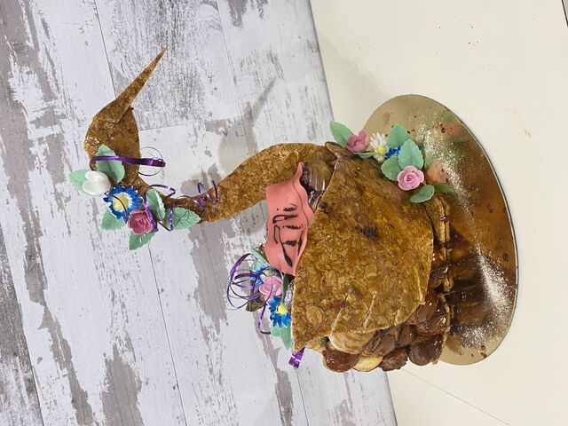 Cygne en choux nougatine 