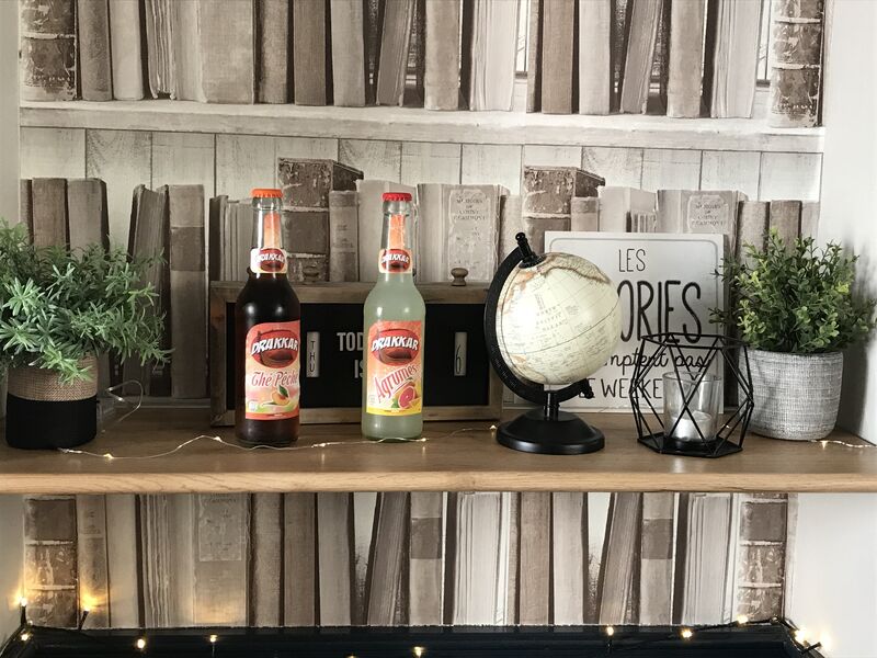 Nos dernières nouveautés.
Les boissons Drakkar!!!!
Nous avons choisi le Thé glacé à la pêche et le soda agrumes.