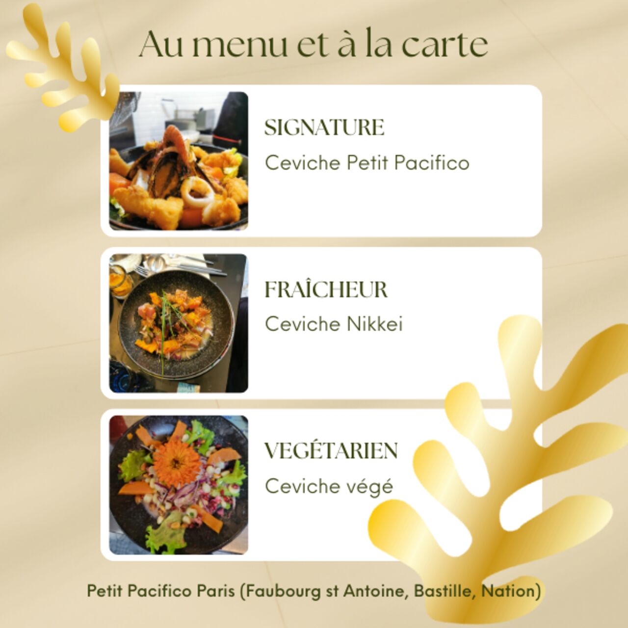Menu Petit Pacifico