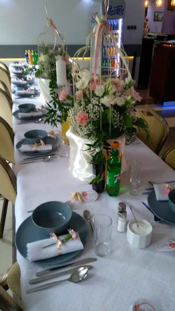 dekoracja okolicznościowa - weselna stołów
