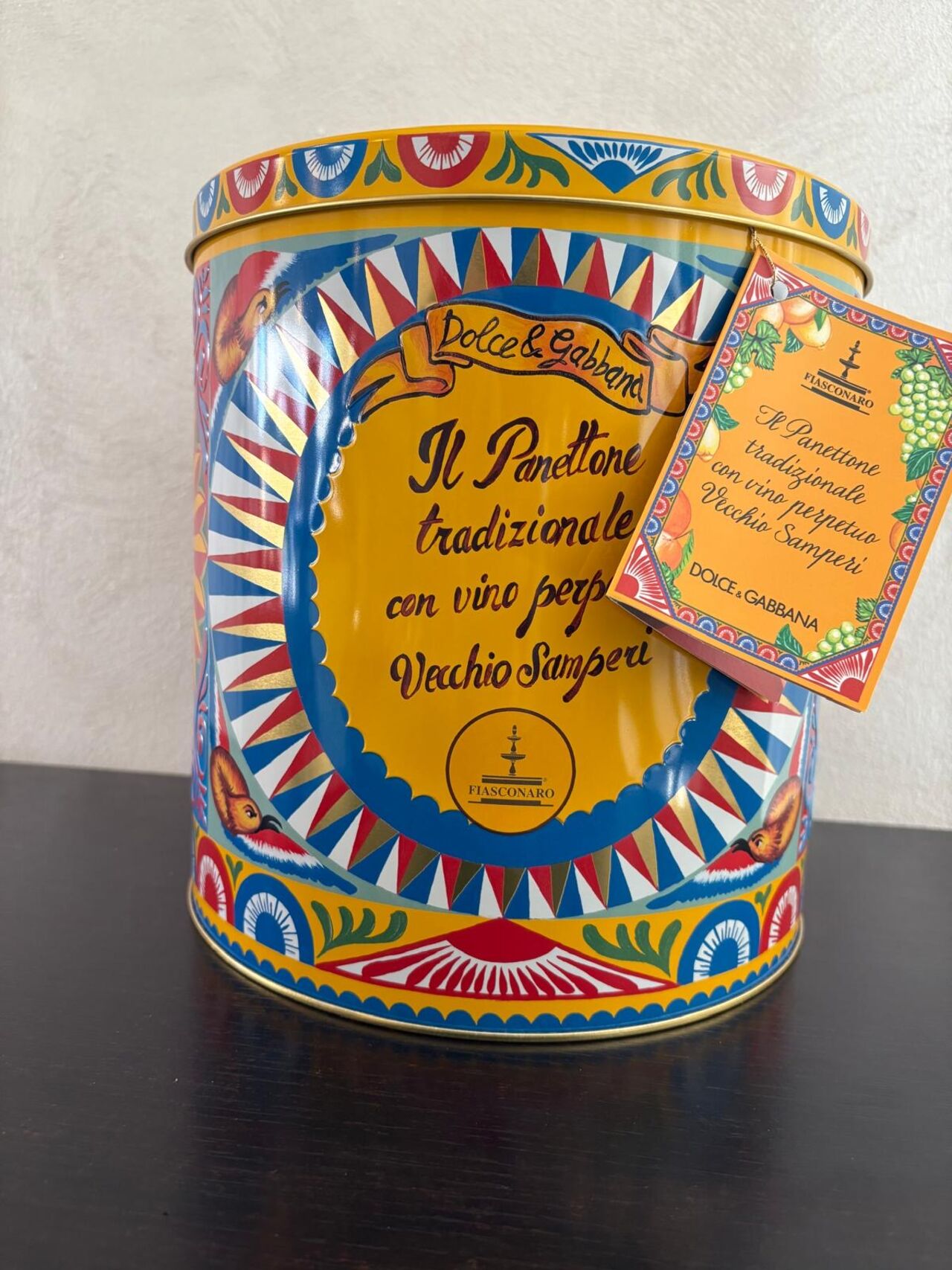 Panettone Dolce&Gabbana al vino perpetuo Vecchio Samperi - Fiasconaro
