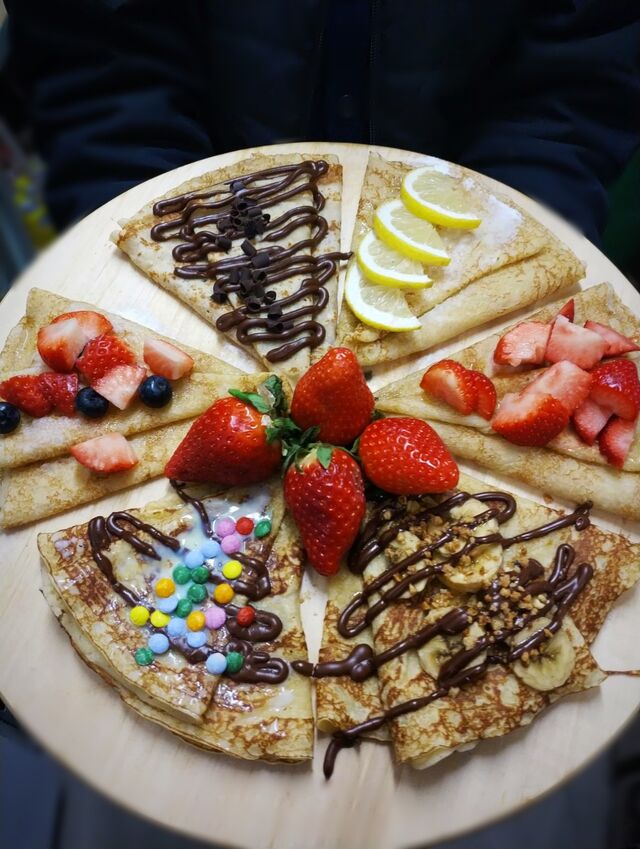 Crepes con frutas

