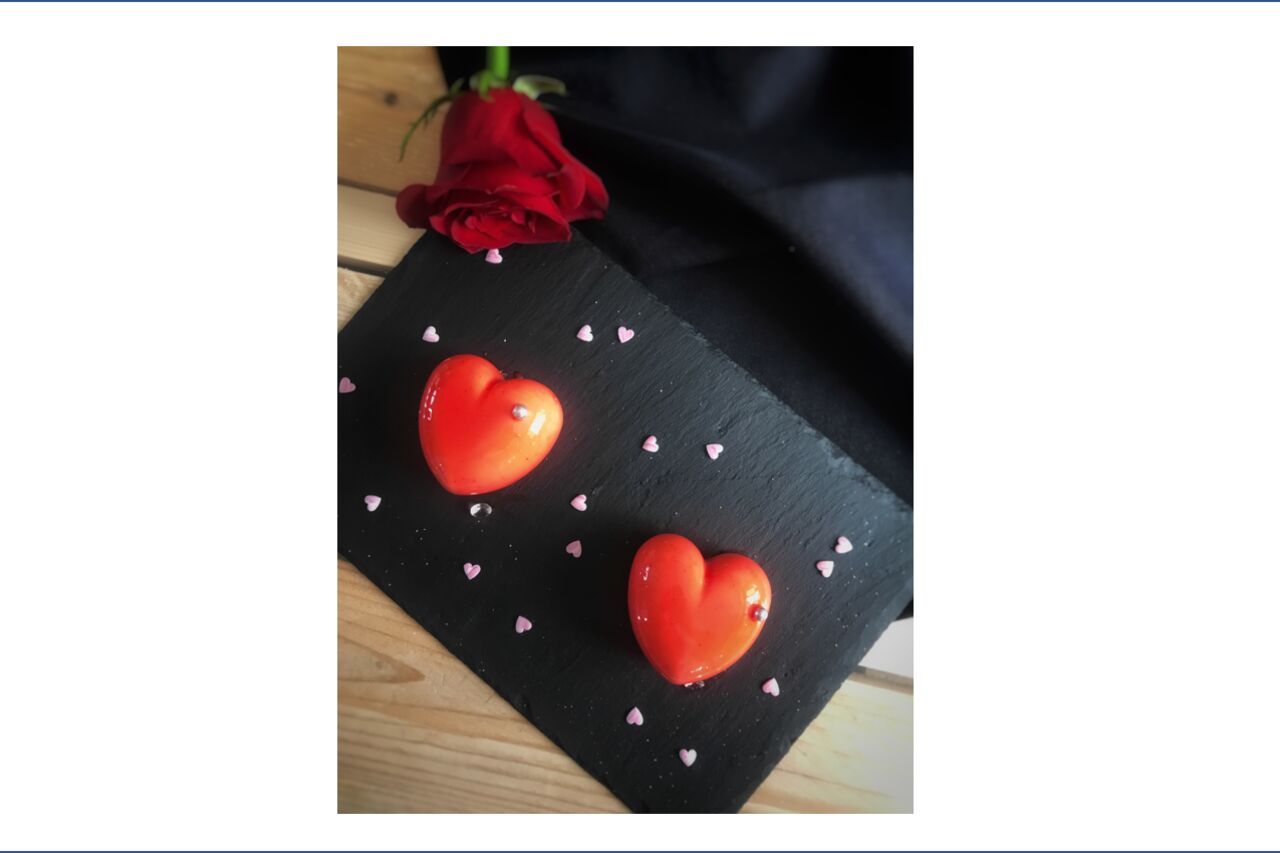 Coeur de mousse à la vanille