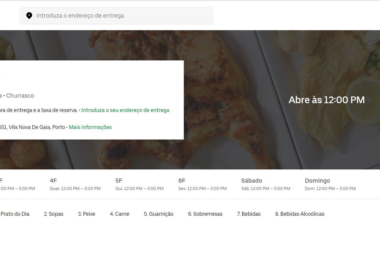 Estamos na Uber Eats