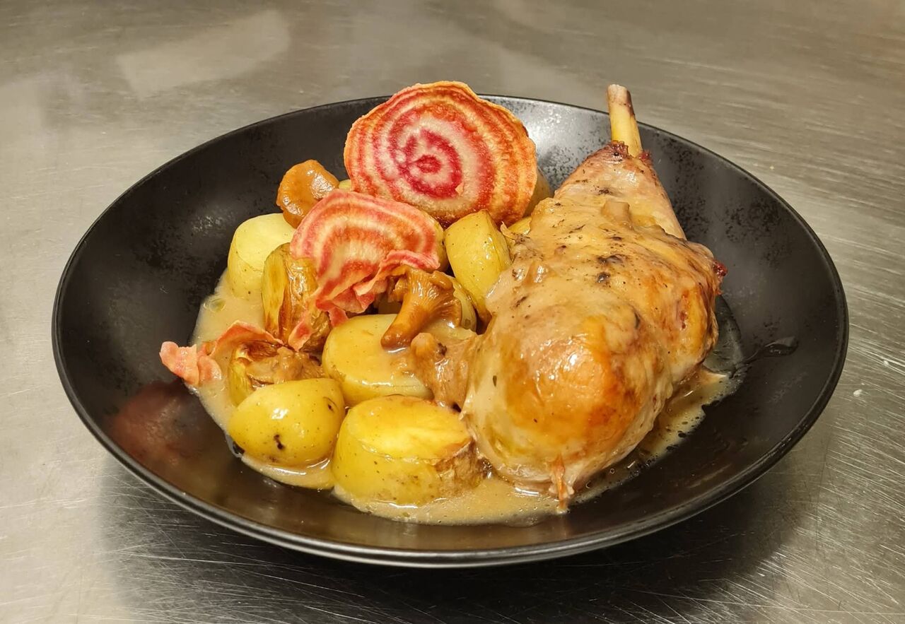 Cuisse de pintade farcie