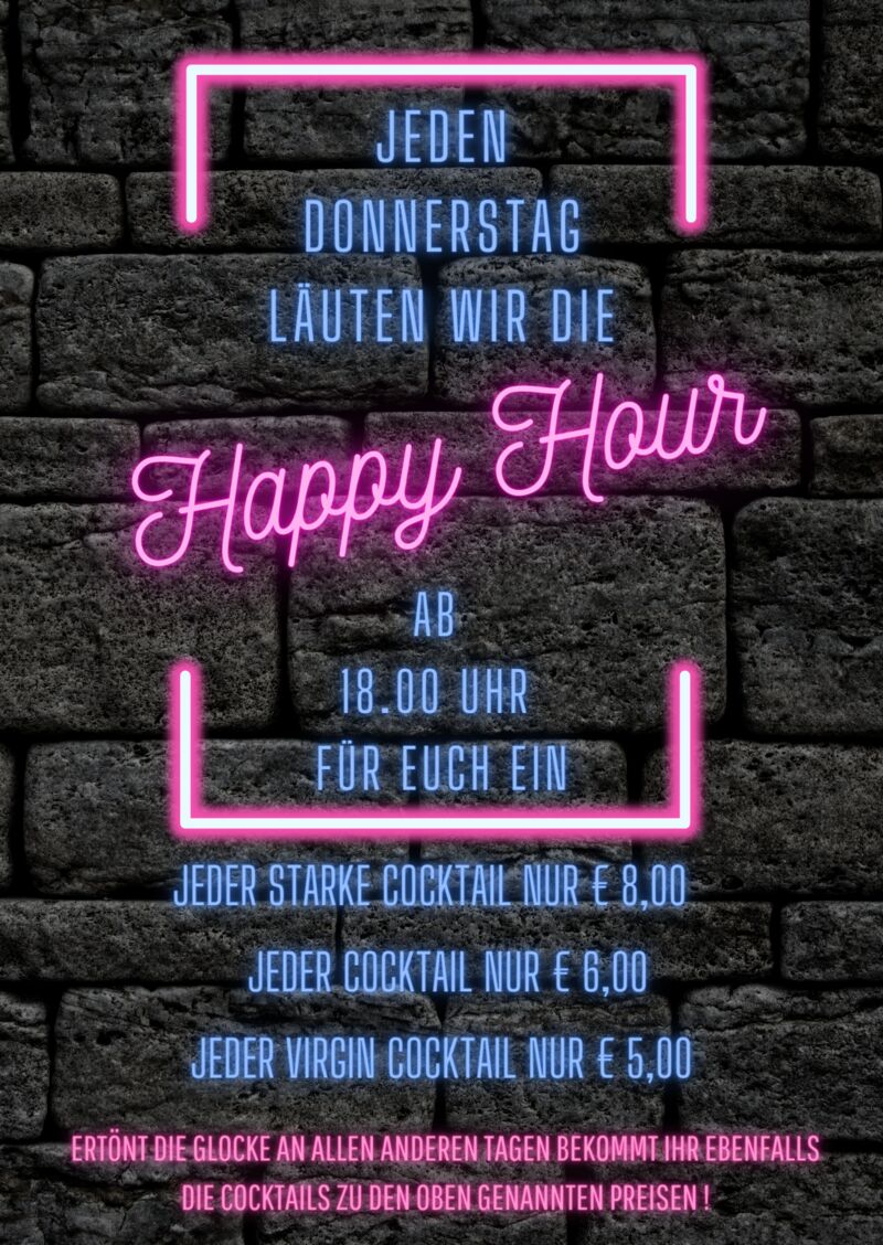 Unsere Happy Hour