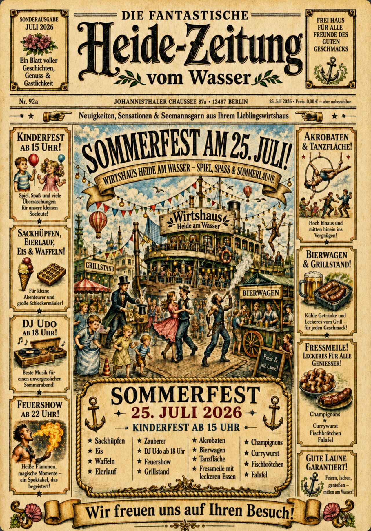 Sommerfest 25. Juli 2026