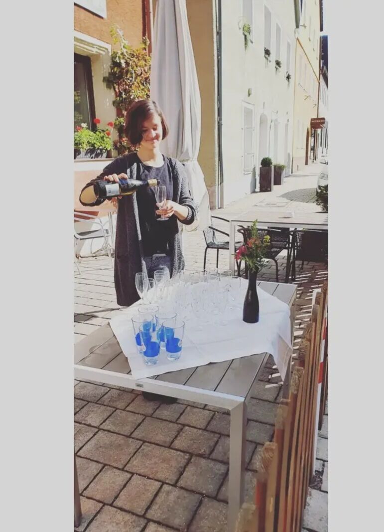 Hochzeit Empfang Terrasse