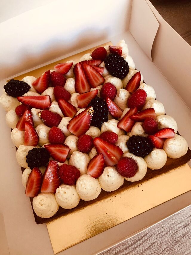 Test tarte aux fruits rouges