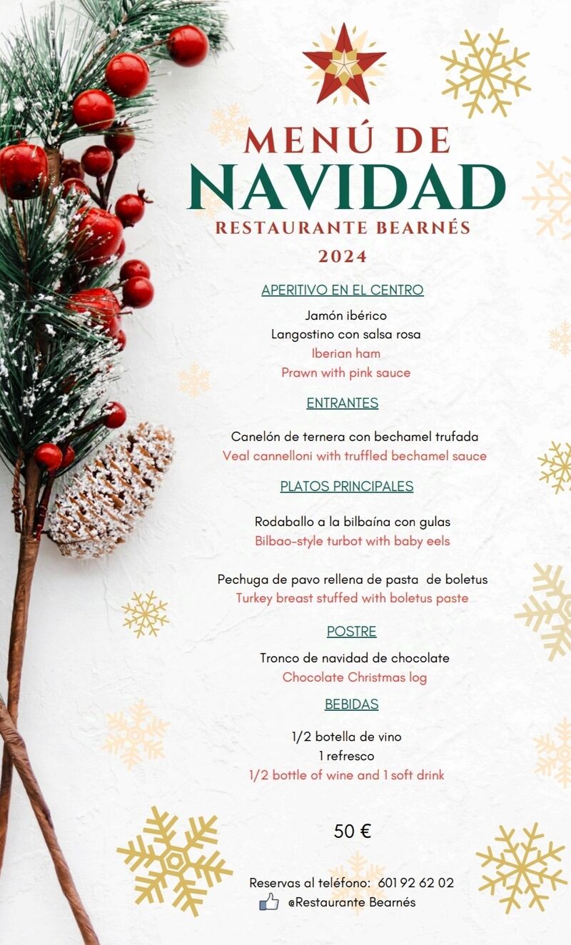 Menú Navidad 