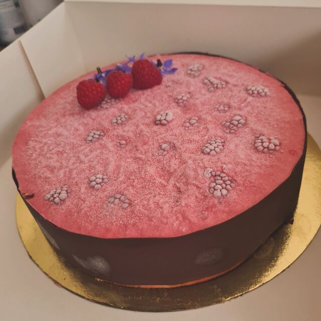 Entremets framboise