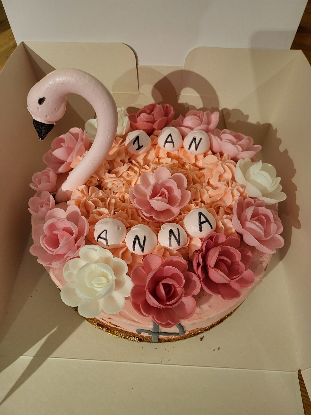 Gâteau flamant rose
