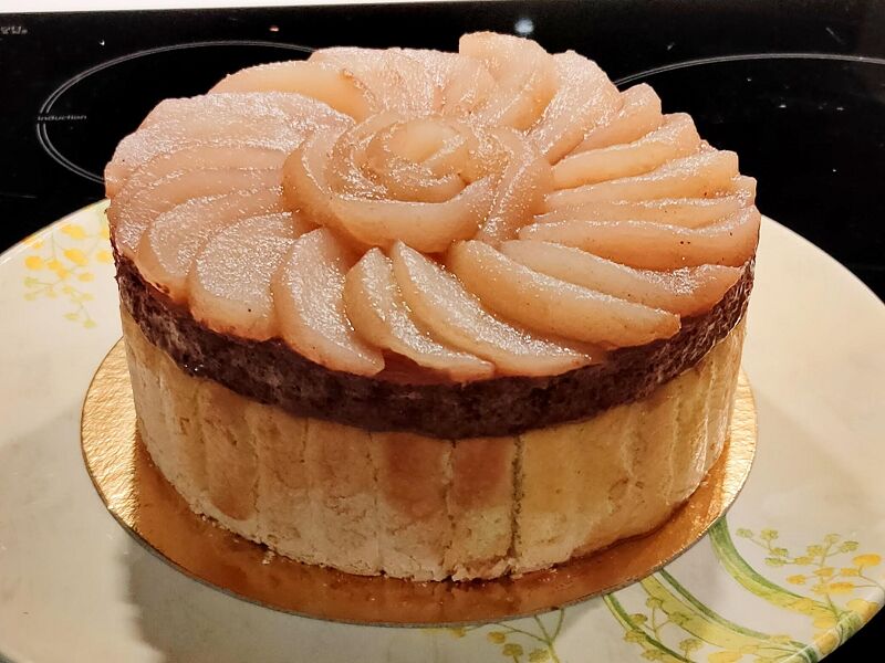 charlotte poires chocolat