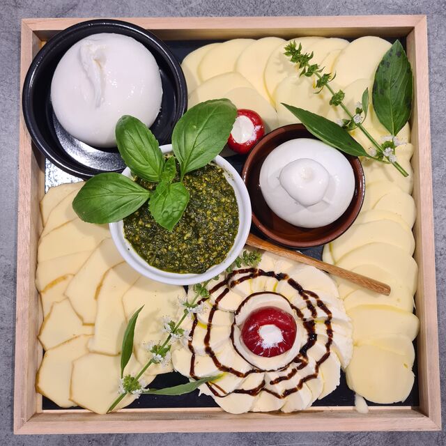 Plateau découverte mozzarella et burrata