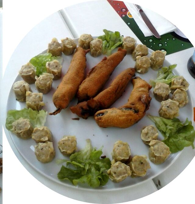 Bouchons créole au combava , piments farcis