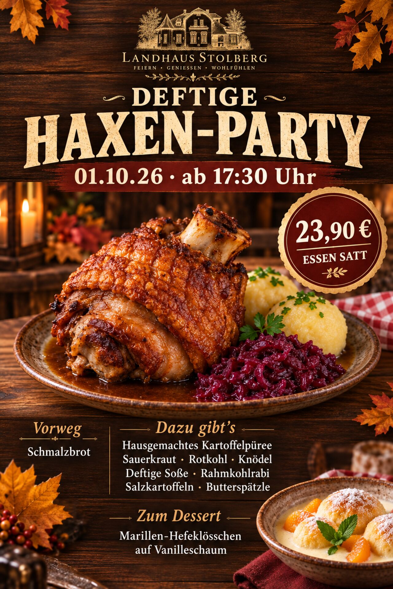 deftige "Haxen-Party"