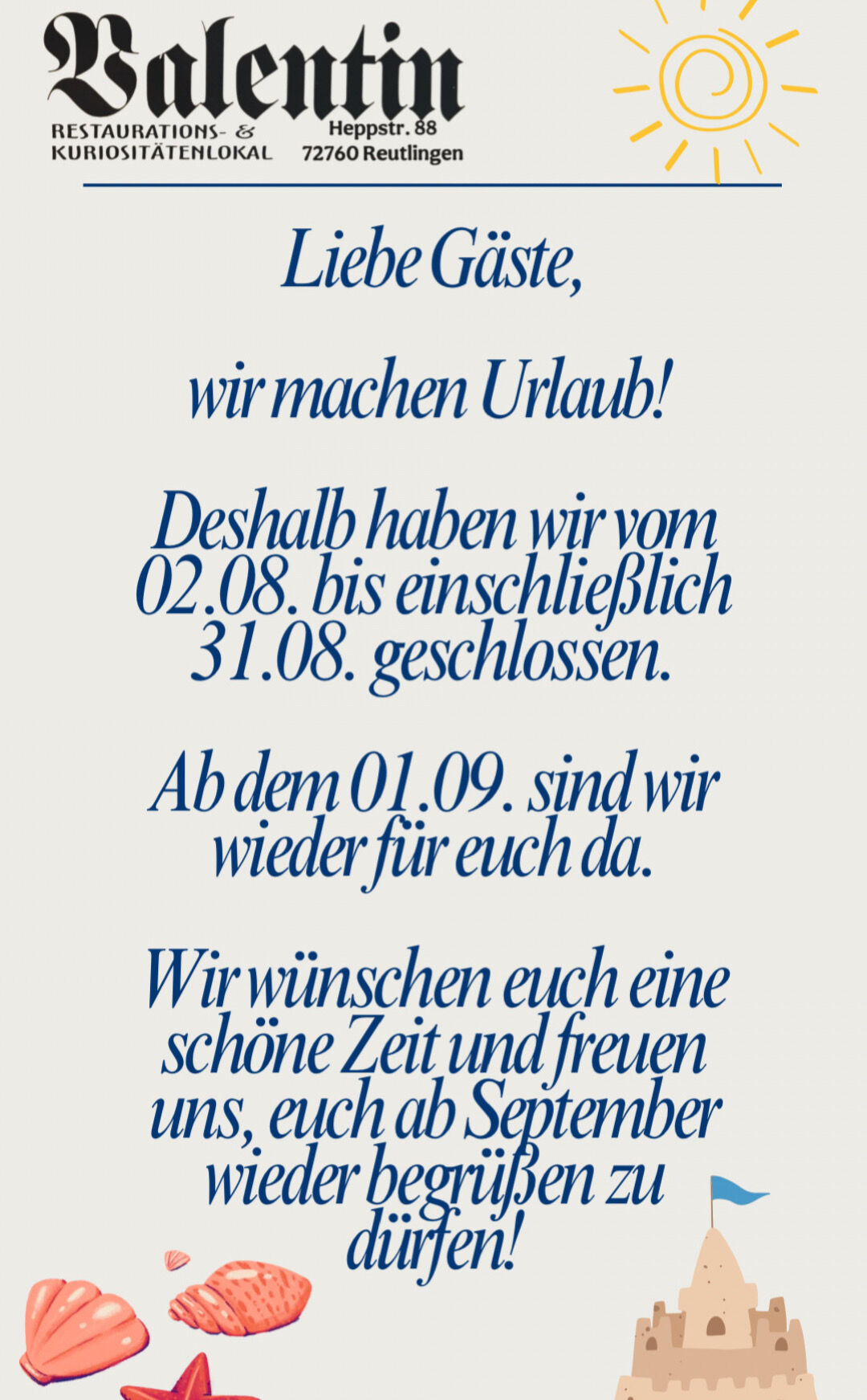 Betriebsurlaub 2026