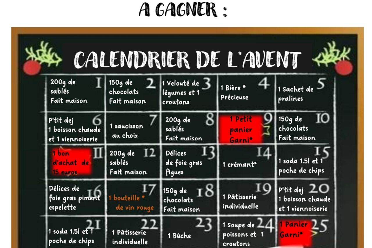 PARTICIPEZ AU CALENDRIER DE L AVENT