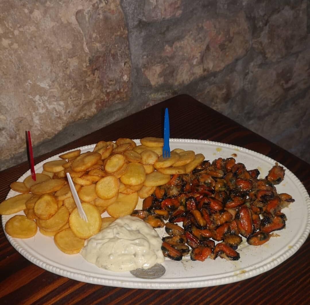 Our fried mussels, come and join us in Fish and Chips in Omiš!