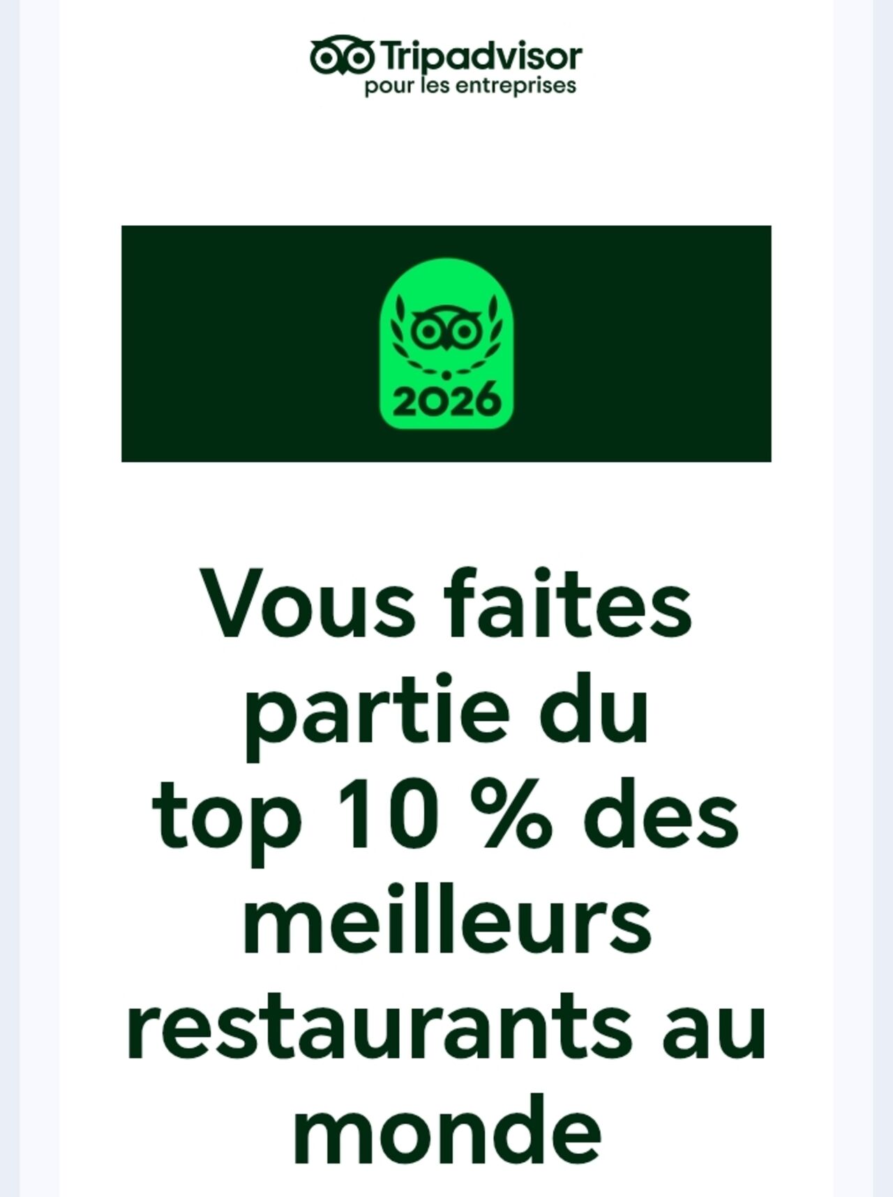 Merci à nos hôtes