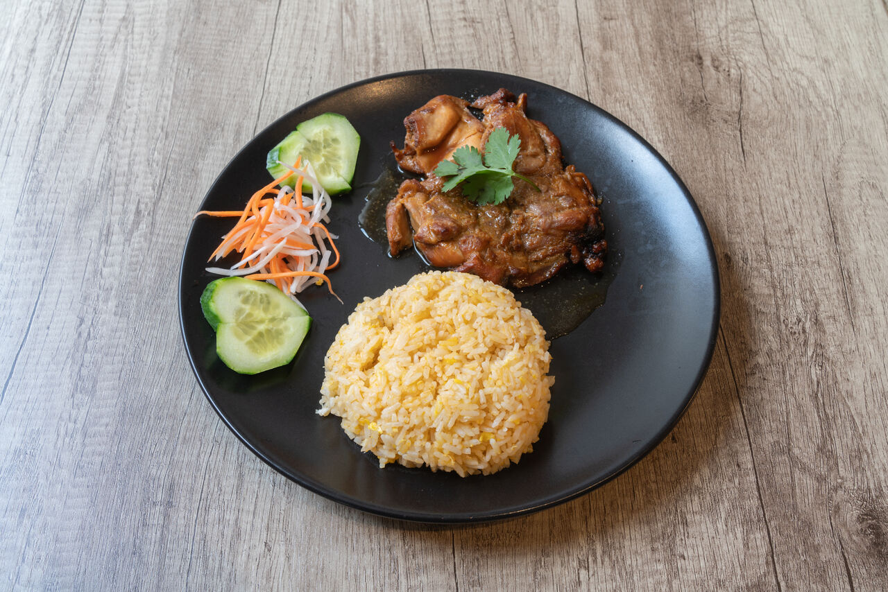 Poulet grillé au miel