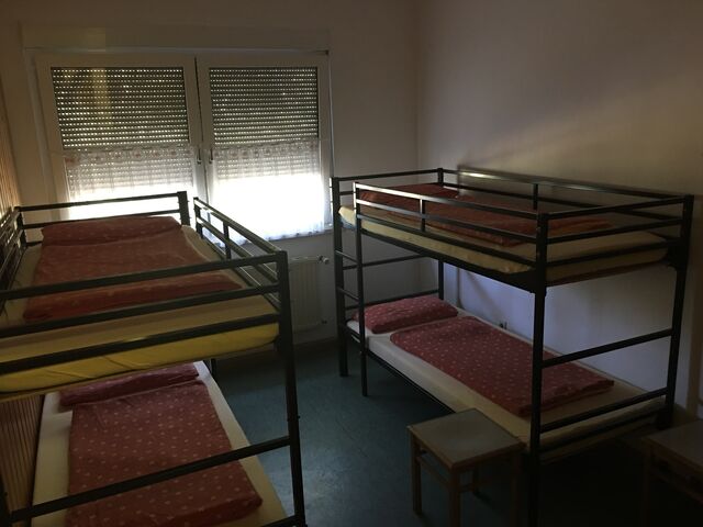 Schlafzimmer im Wanderheim an der Walthari-Klause