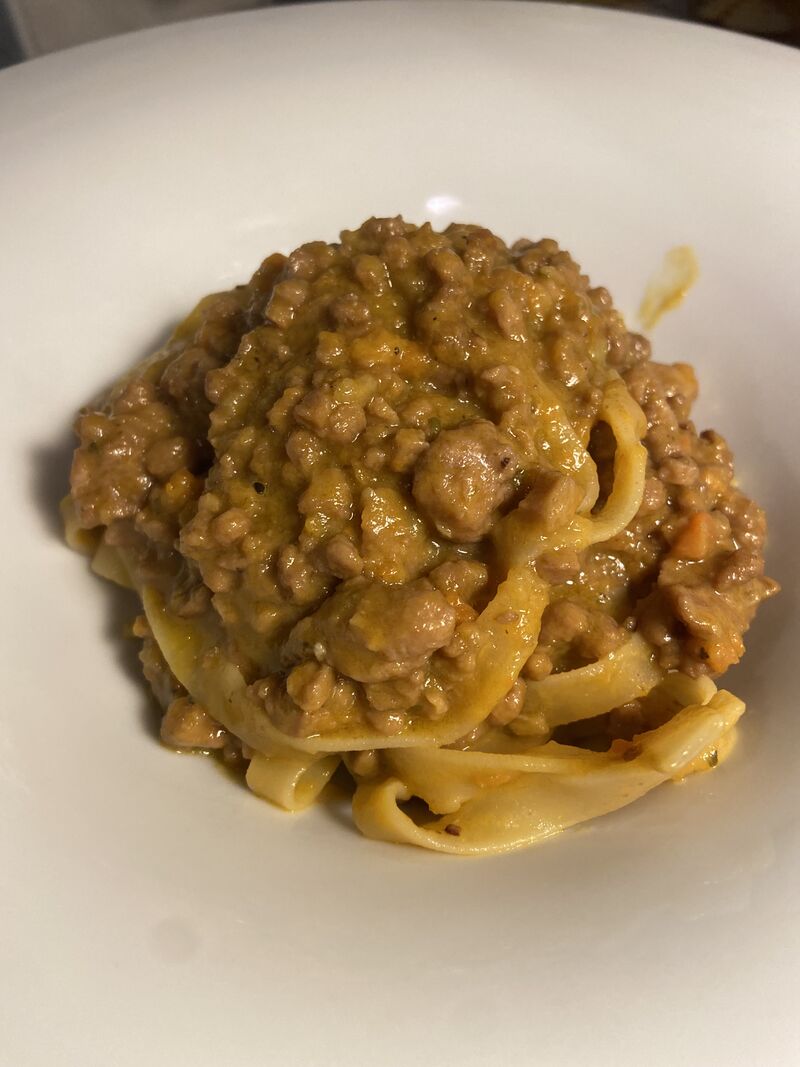 Tagliatella al ragù vegano