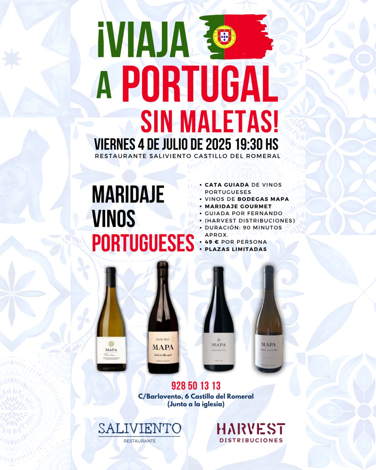 Cata de vinos portugueses