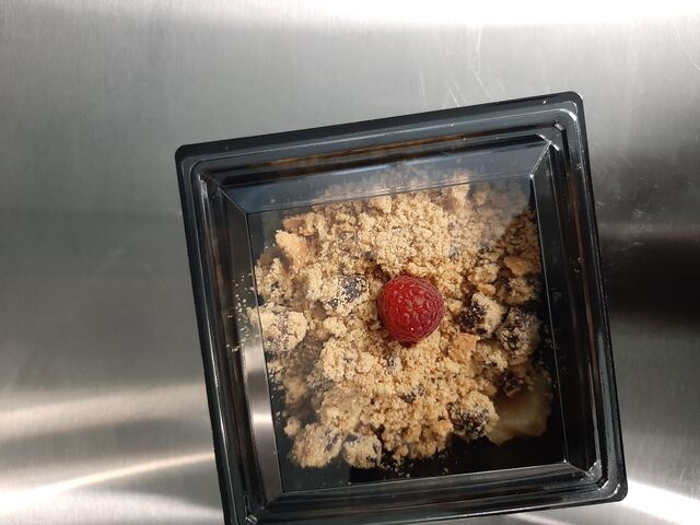 Crumble de pomme aux cookies