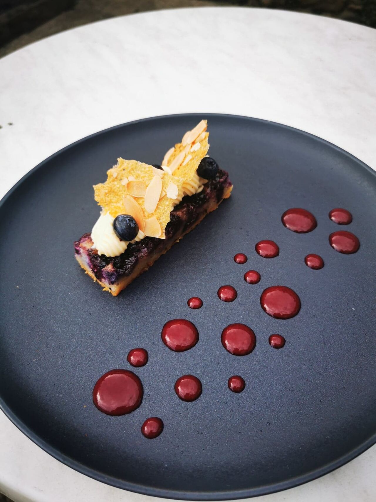 Tarte amandine myrtille 