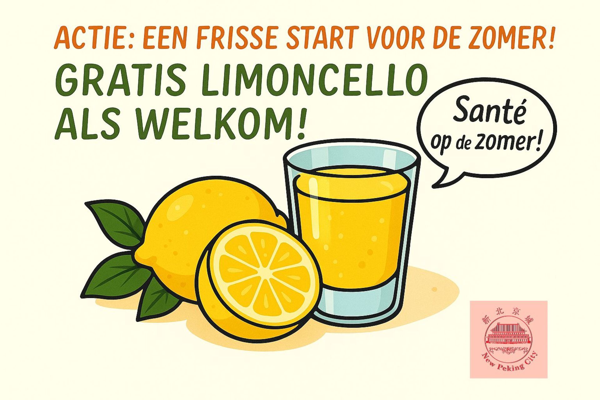 Gratis shot Limoncello bij uw koffie of thee