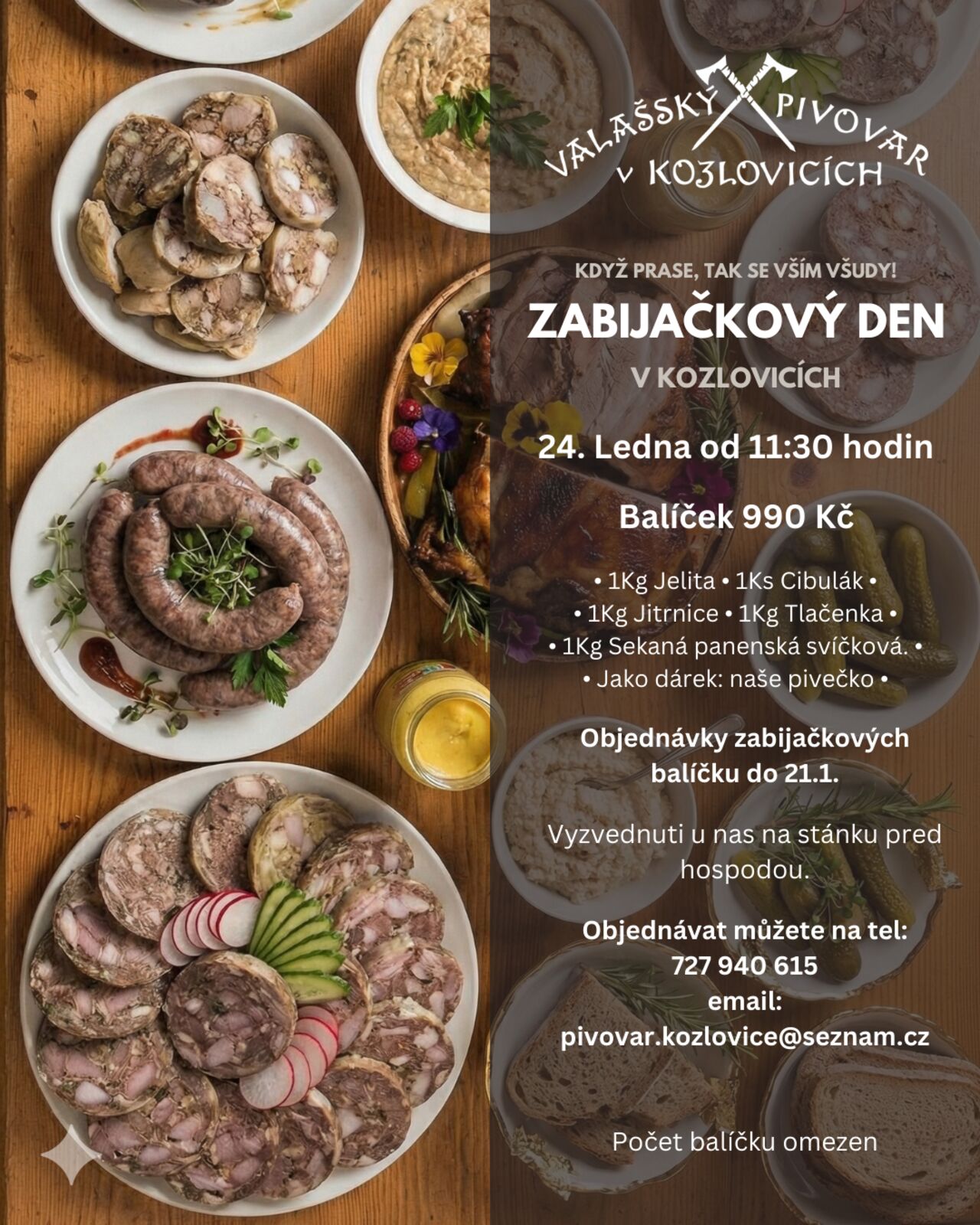 OBJEDNÁVKY ZABIJAČKOÉHO BALÍČKU a to do 21.1.