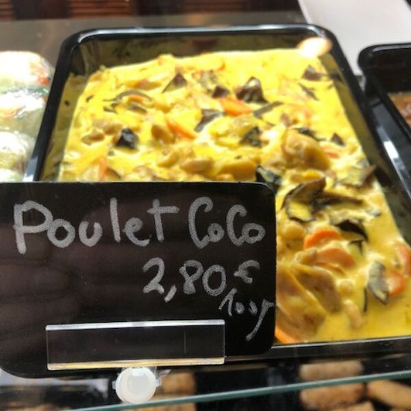 Poulet coco, fermez les yeux vous êtes dans un petit resto au bord de l'Océan Indien