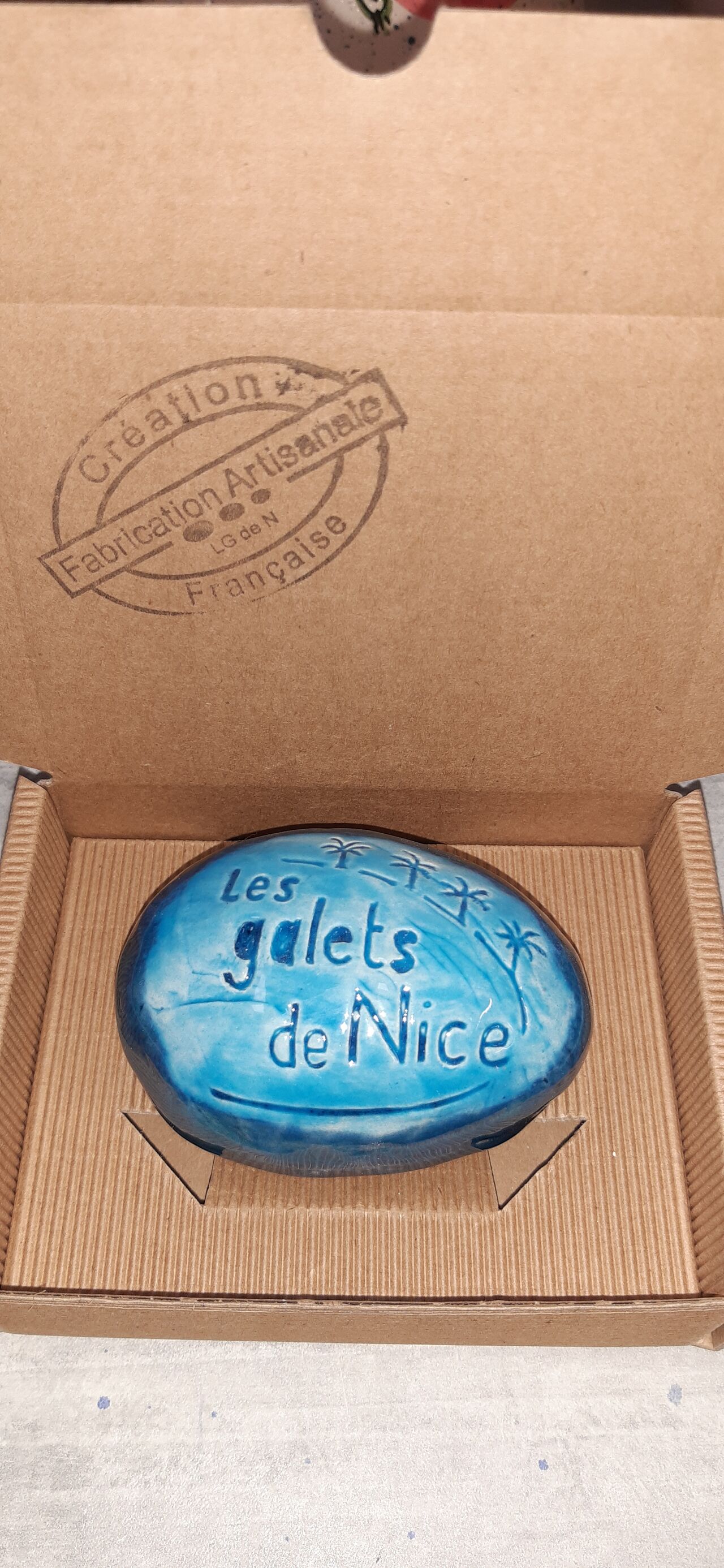 LES GALETS DE NICE galet carte de visite 