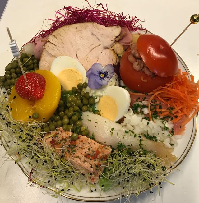 Gevarieerde koude schotel