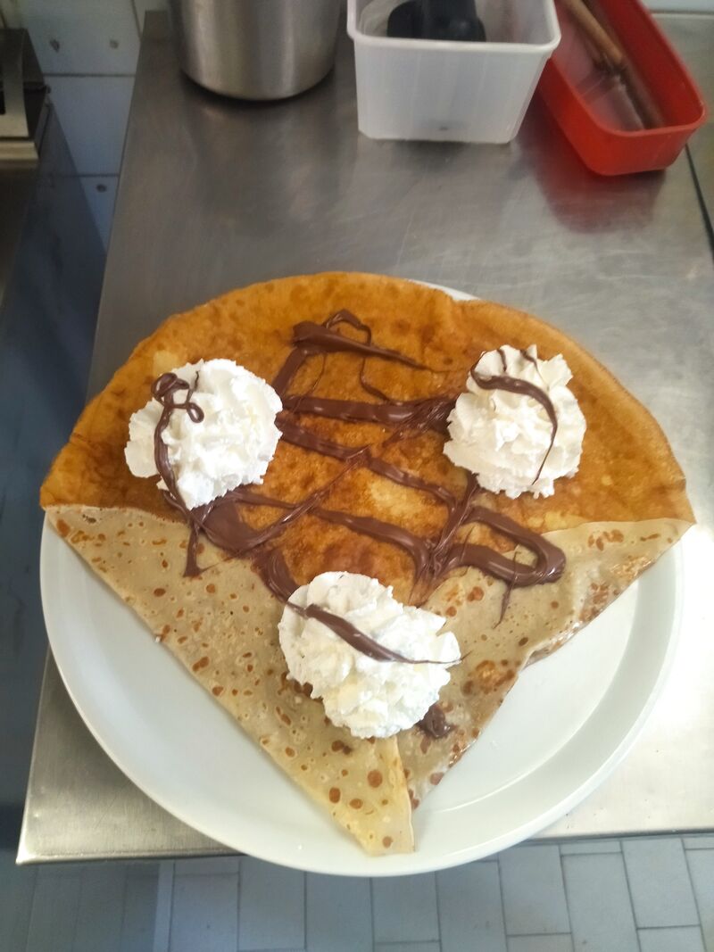 Crêpes Nutella et chantilly 