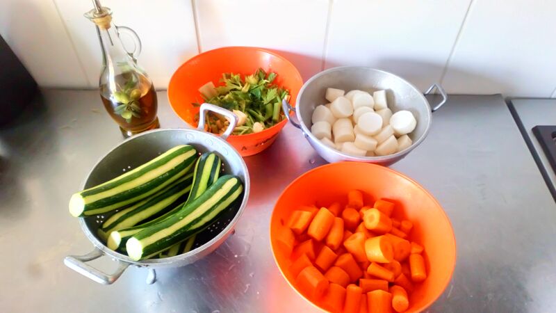 Légumes frais pour le couscous 